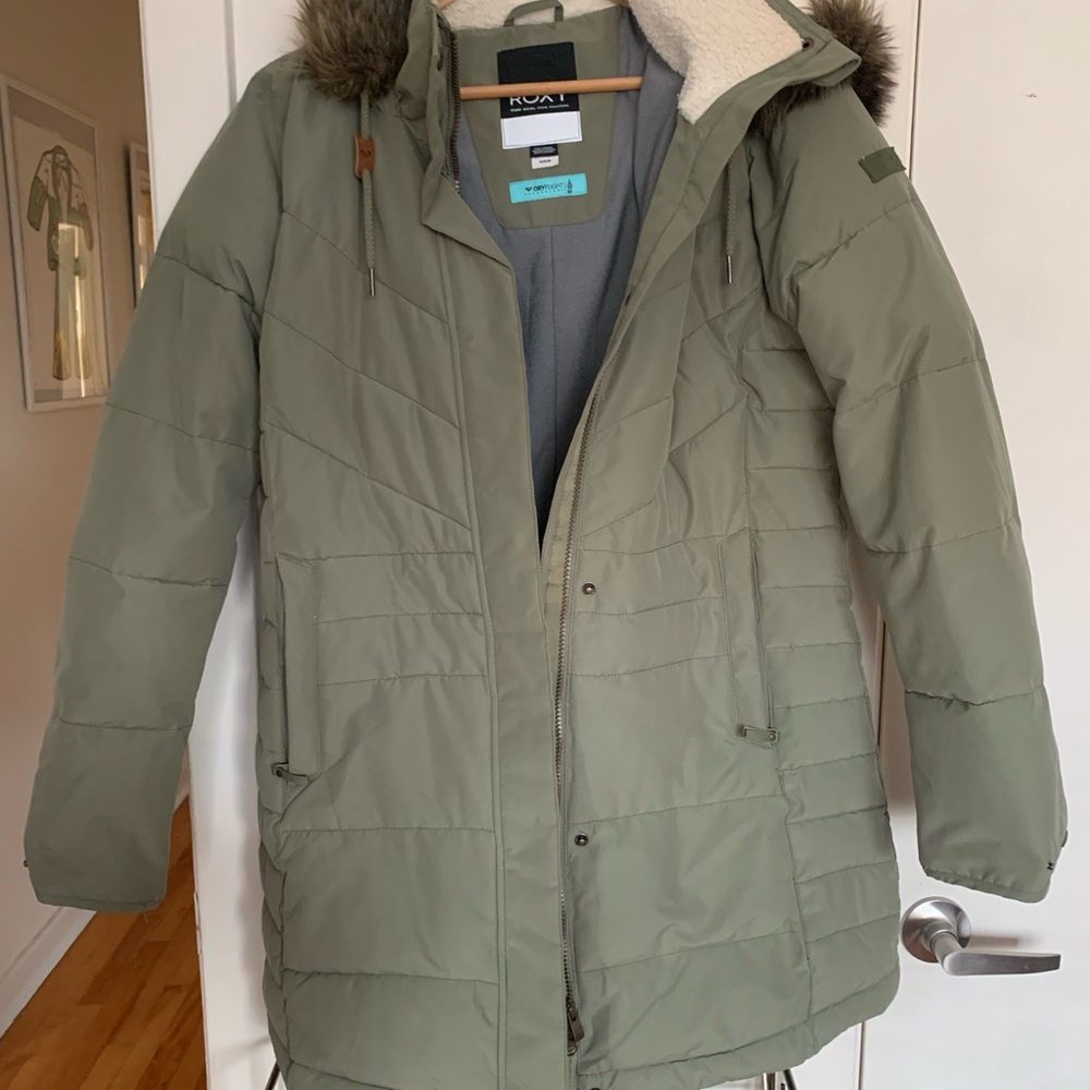 Green Men's Parka Coat